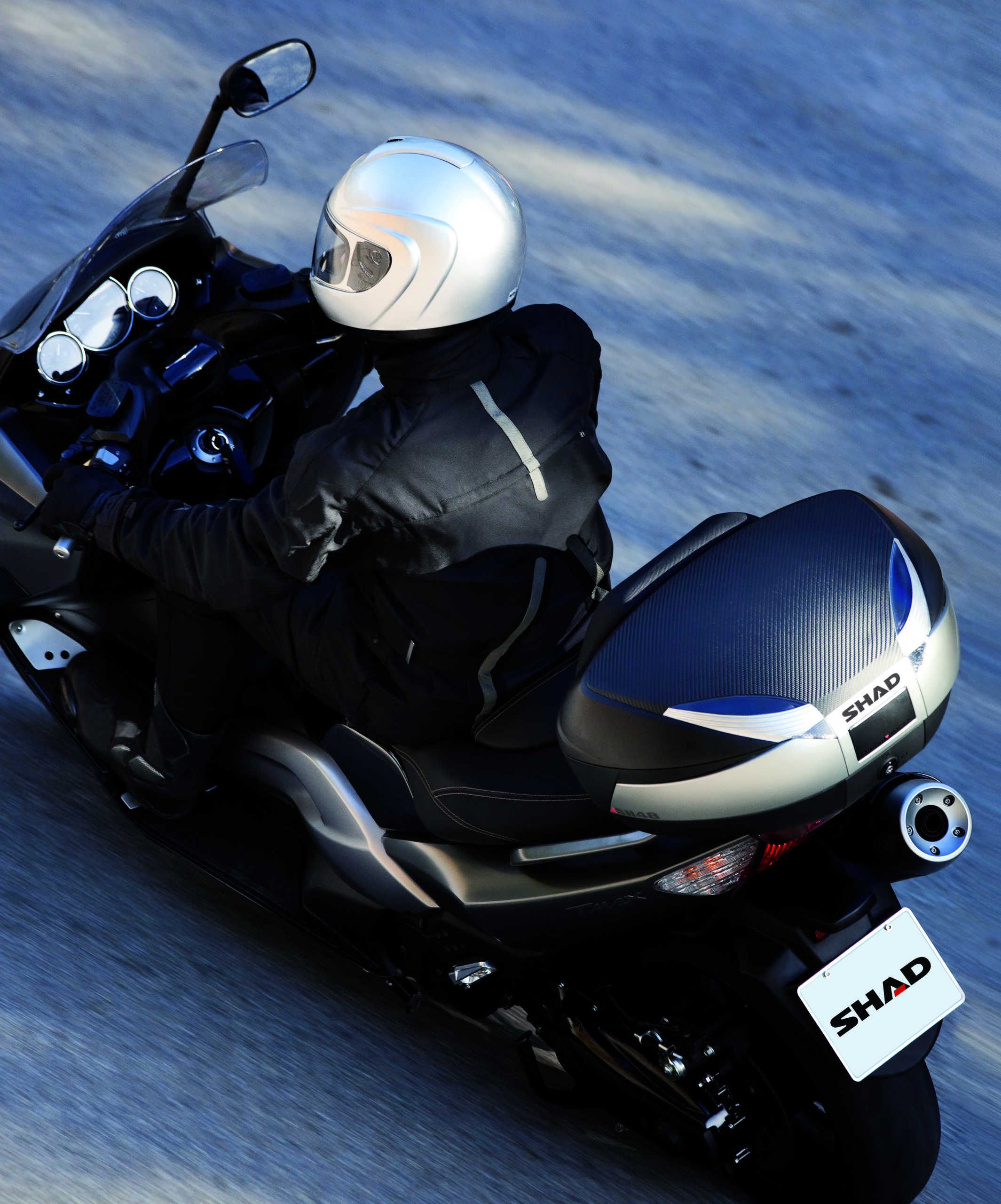 Baul Moto Shad SH48 Titanio Premium, D0B48400