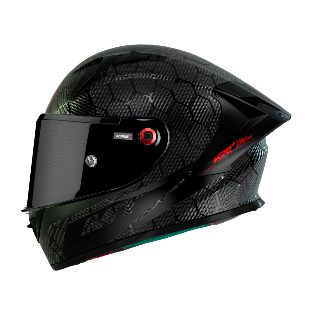 Casco Mt Helmets KRE+ Carbon Solid A11 Negro Brillo